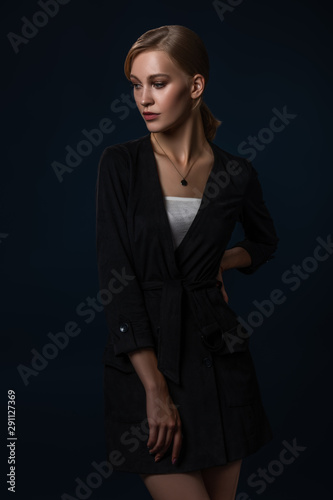 woman in black jumpsuit