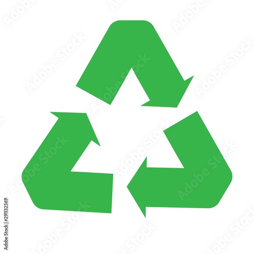 Free Download Recycle icon, Recycle icon vector, in trendy flat style isolated on white background. Recycle icon image, Recycle icon illustration - GFXLoad