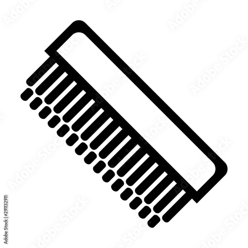 Shoe, polish, brush icon vector image.Can also be used for hotel and restaurant. Suitable for mobile apps, web apps and print media. - Vector