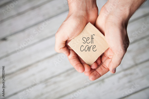 Self Care, or Self Love in your hands. © Hope