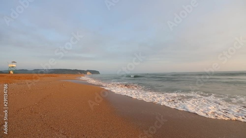 Sun set on the beach 