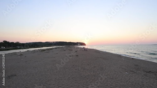 Sun set on the beach 