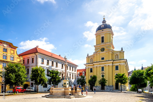 Hofkirche am Karlsplatz, Neuburg an der Donau, Bayern, Deutschland  photo