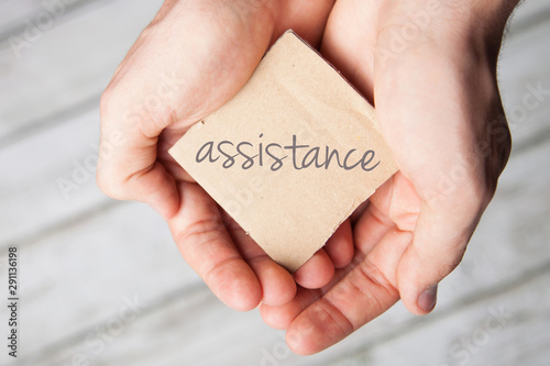 Assistance, assist in male hands
