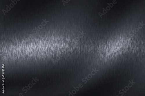 light on black steel texture surface