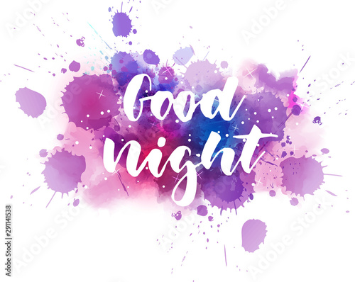 Good night handwritten lettering