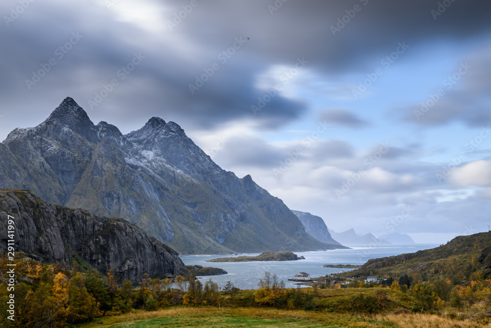 A beautiful landscape of lofoten islands in Norway. A beautiful landscape of lofoten islands in Norway.