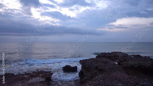 Wallpaper Mural Cloudy sunrise on the coast of Oropesa del Mar Torontodigital.ca