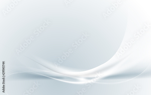 Abstract modern futuristic white wavy with blurred light curved lines background