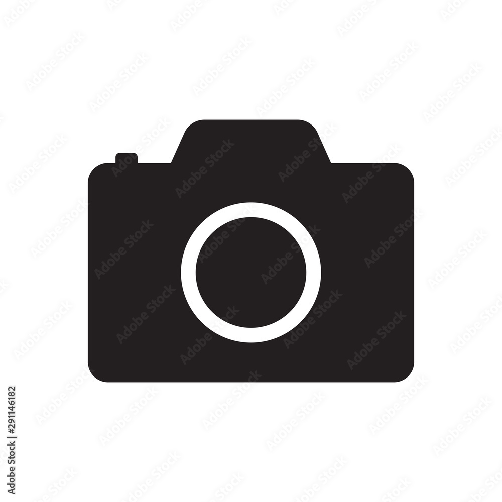 Simple camera Icon on white background Simple camera Icon on white background