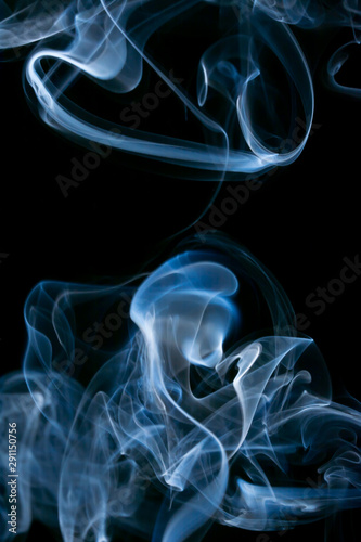 The kiss - abstract background made of smoke
