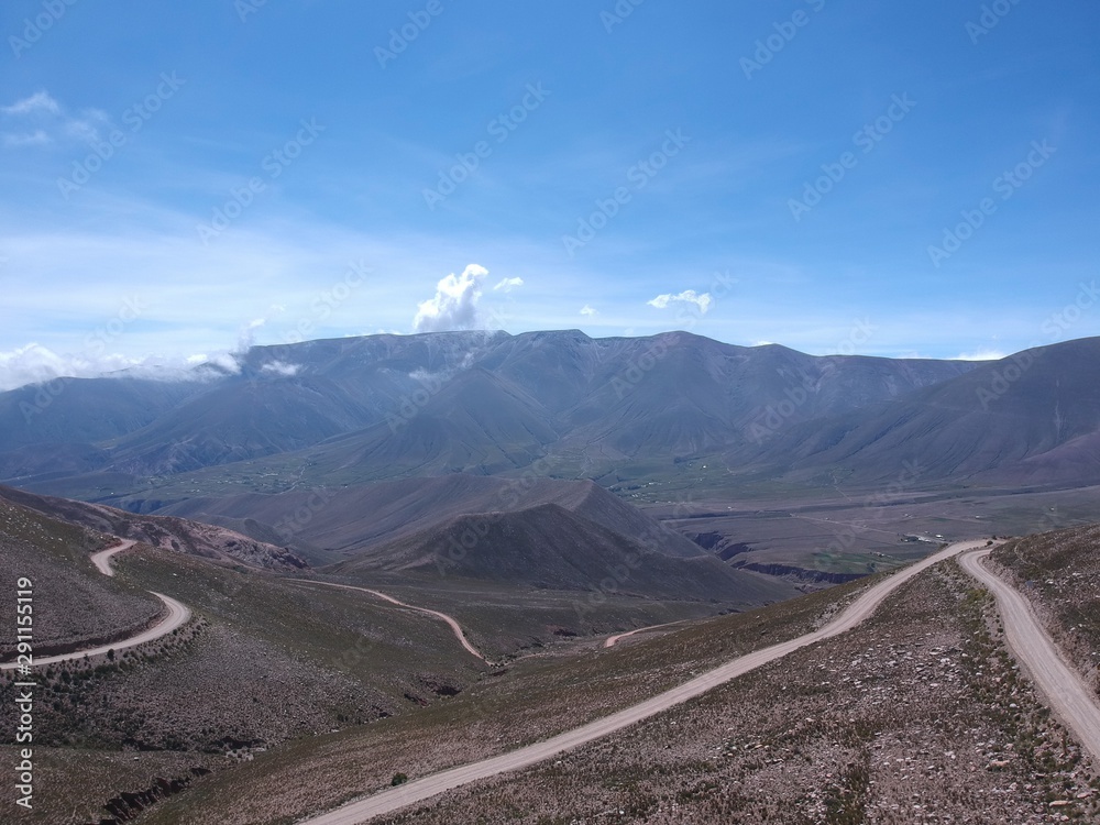 View of road in mountains