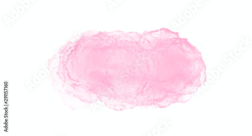 Pink watercolor banner background for your design, watercolor background concept, vector.