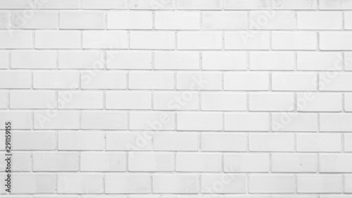 white brick wall of texture background