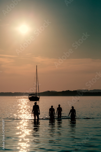 Sonnenuntergang am Chiemsee