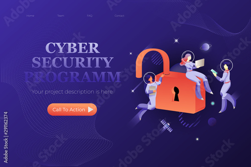 Cyber Security Programm Web Page Template