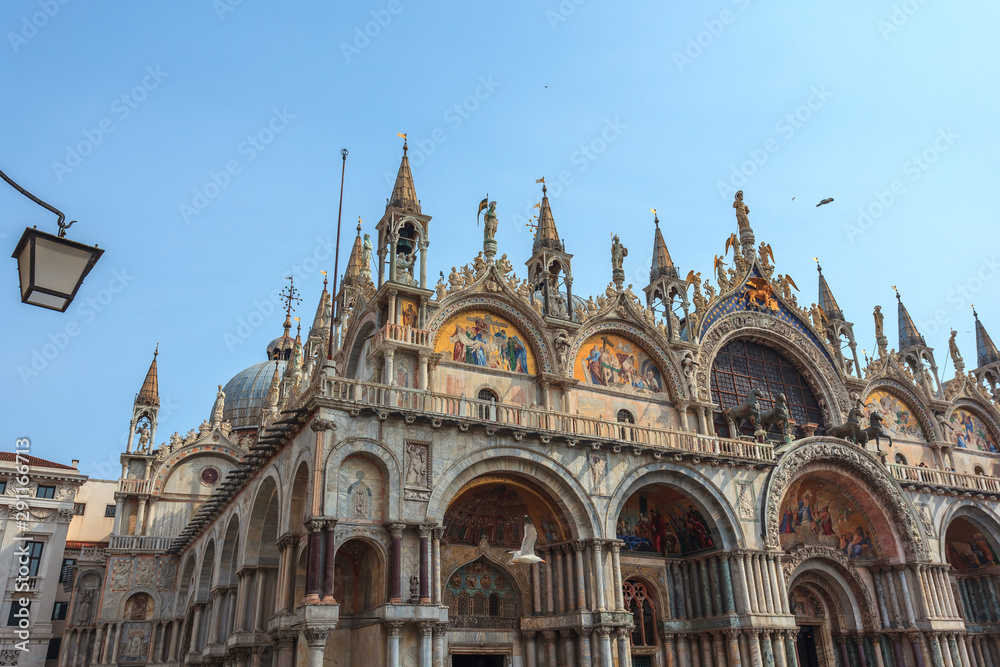 Campanile and San Marco's Basilica in Venice. Italy.