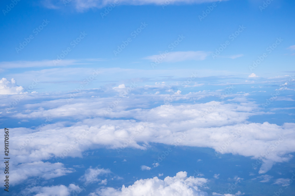 Blue sky background with a tiny clouds Blue sky background with a tiny clouds