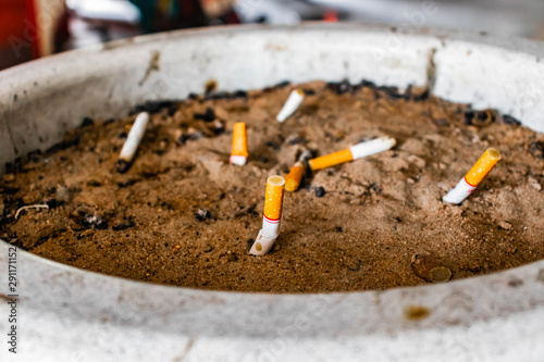 cigarette in an ashtray