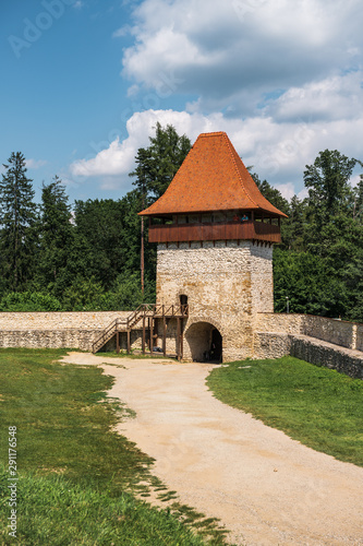 Rasnov Fortress in Brasov County, Transylvania, Romania. photo