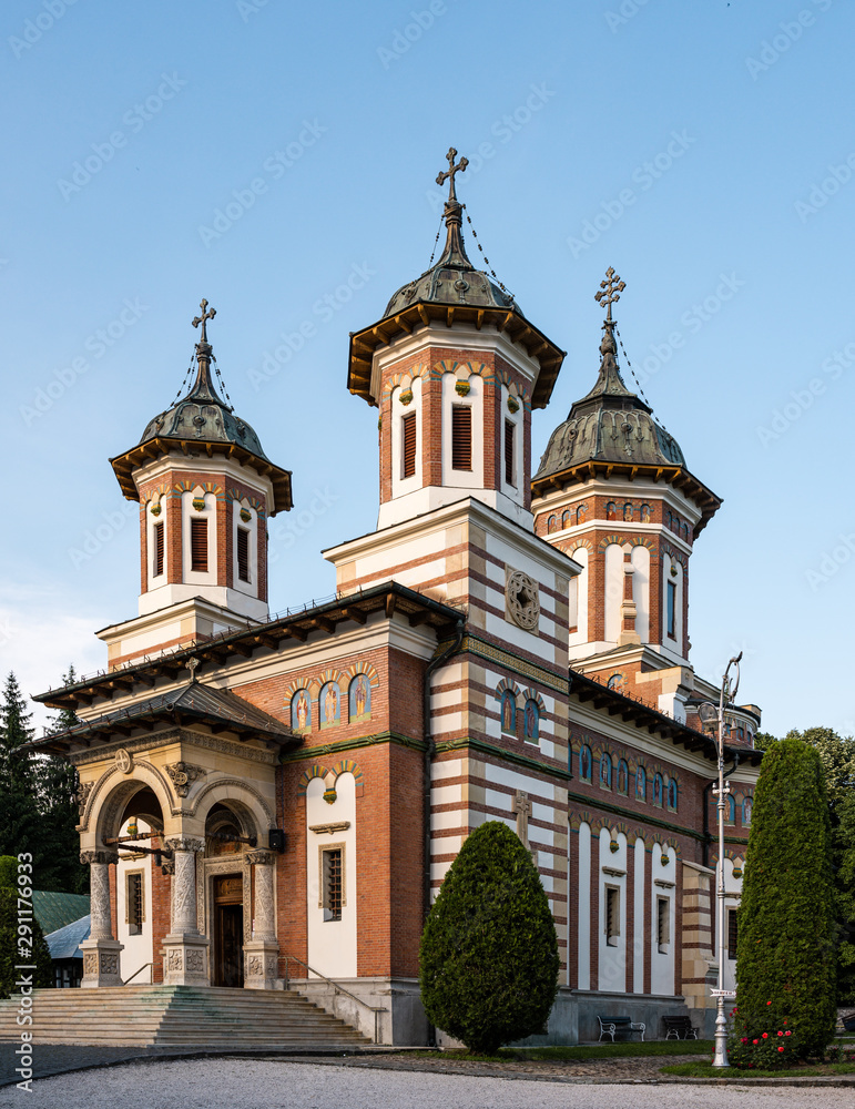 View of Orthodox Cathedral in Sibiu, Romania.