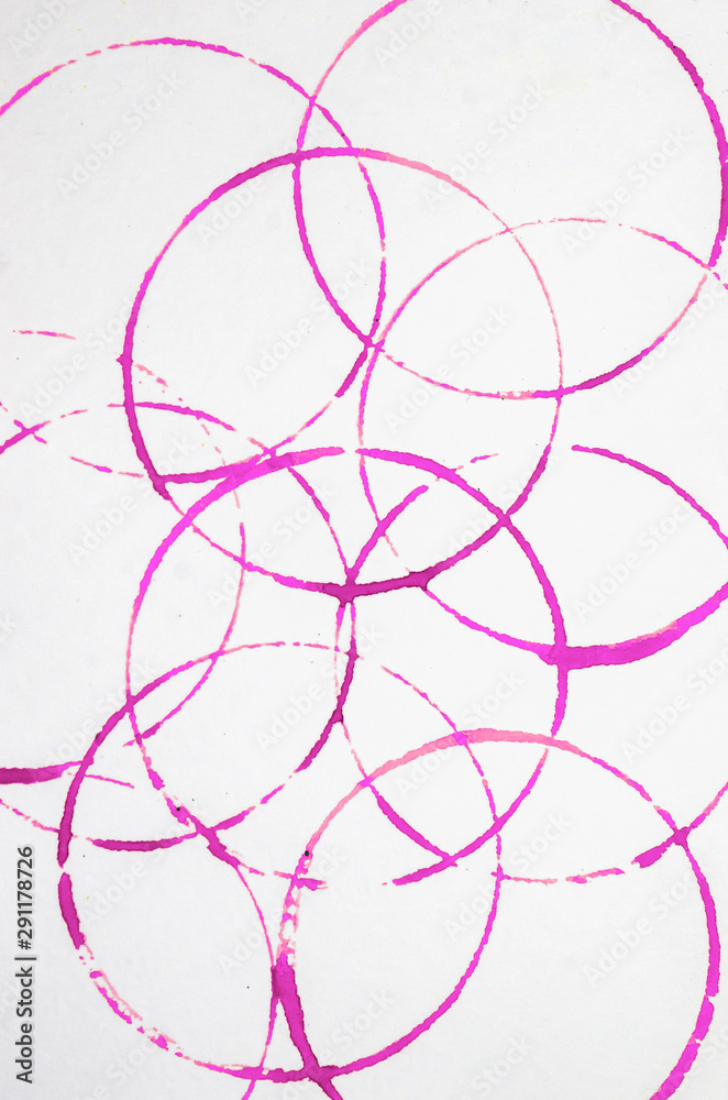 Background - watercolor drawing. Set of purple circles Background - watercolor drawing. Set of purple circles