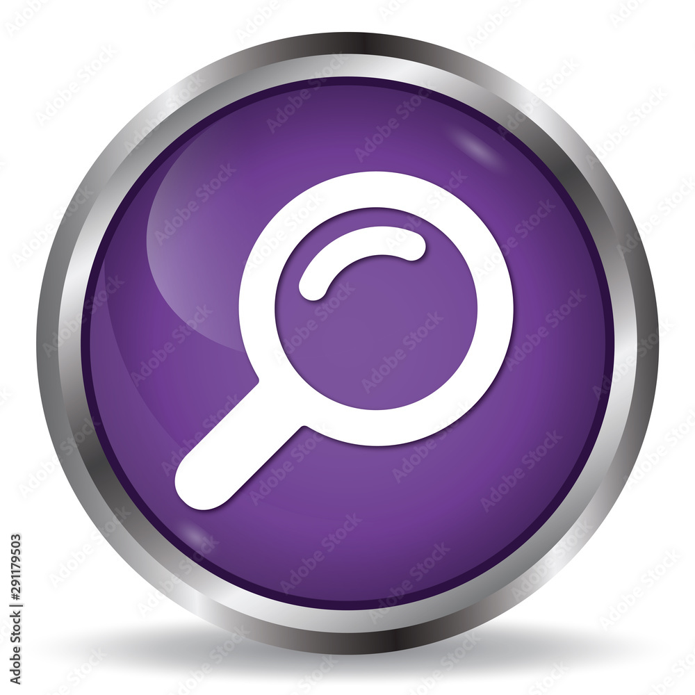 Search icon purple glossy round button Search icon purple glossy round button