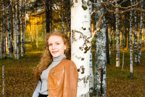 portrait happy young woman isolated