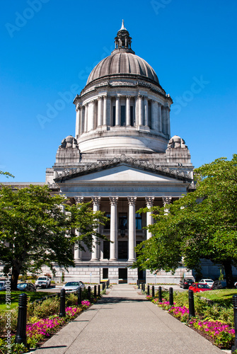 The Washington State Capitol or Legislative Building in Olympia photo