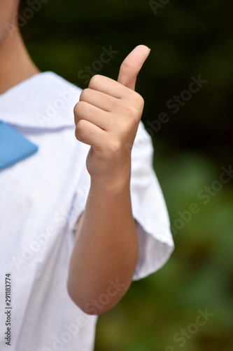 A Teen Female Thumbs Up