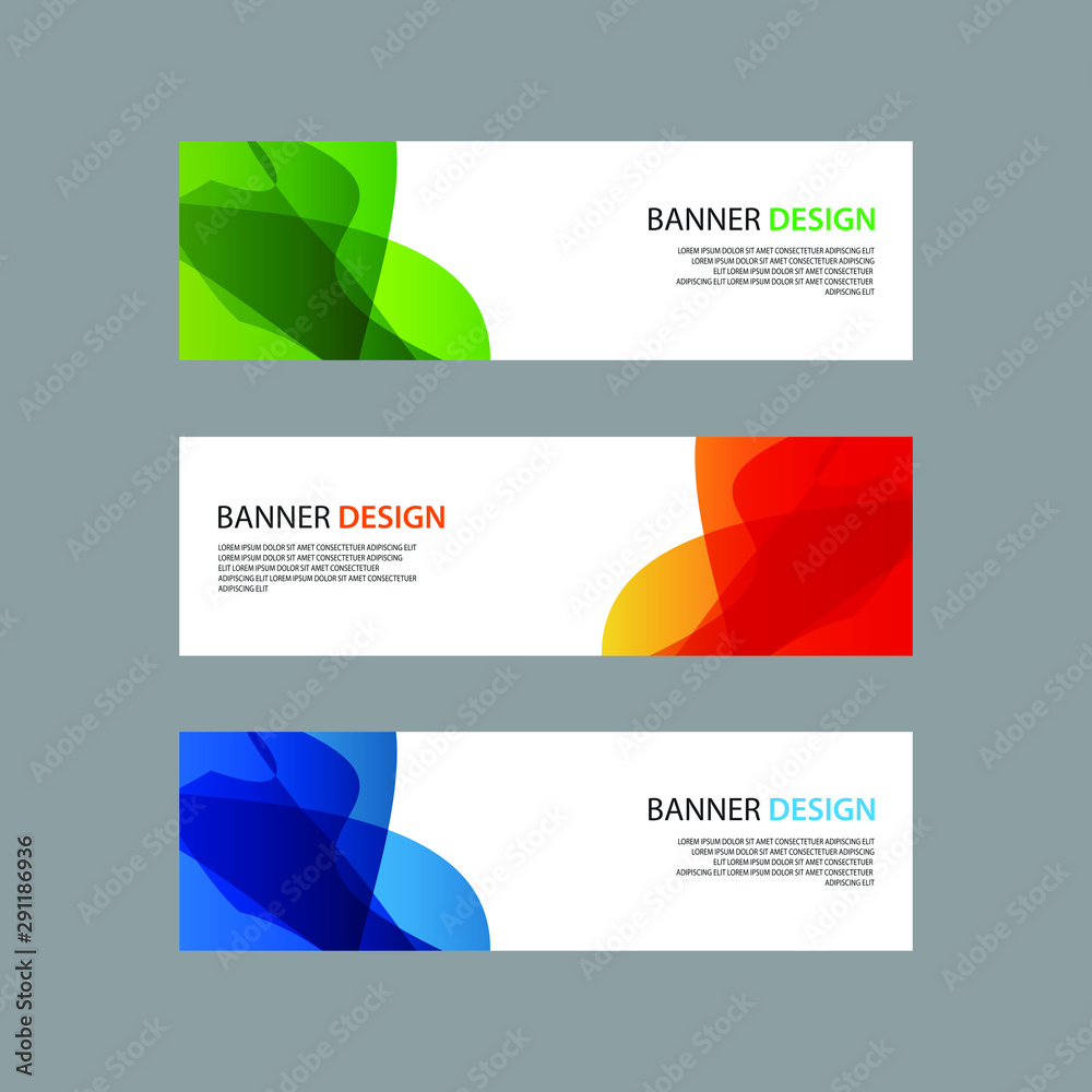 Fototapeta premium Vector Abstract design banner web template