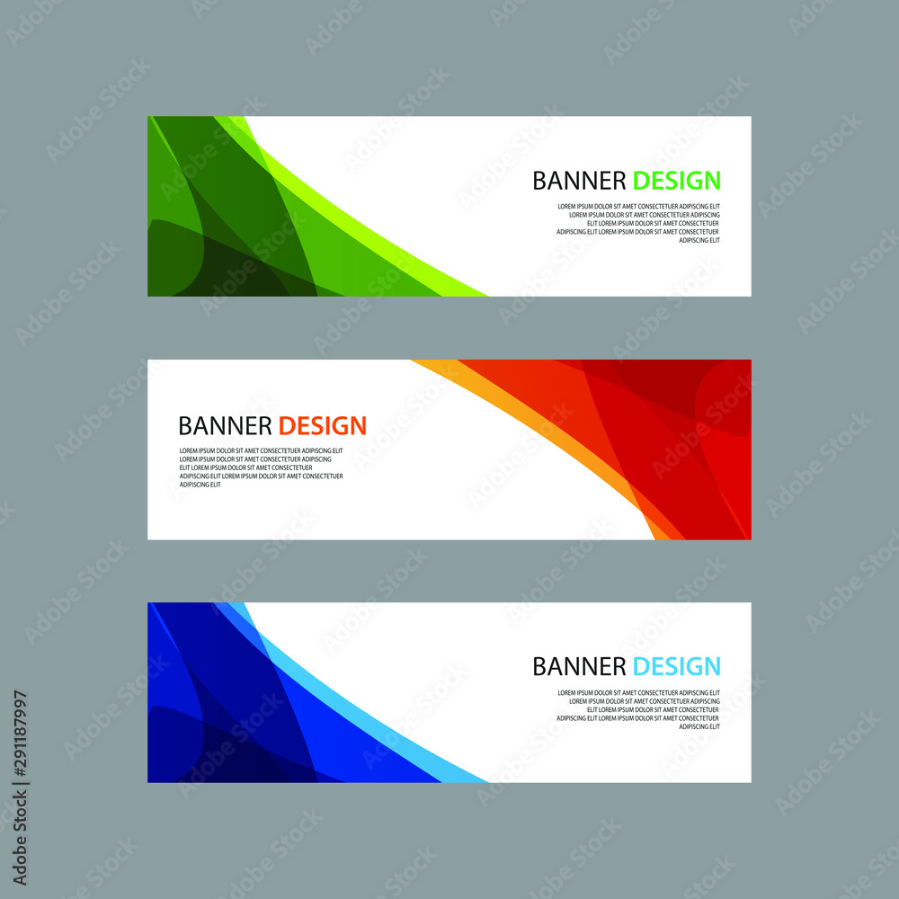 Fototapeta premium Vector Abstract design banner web template