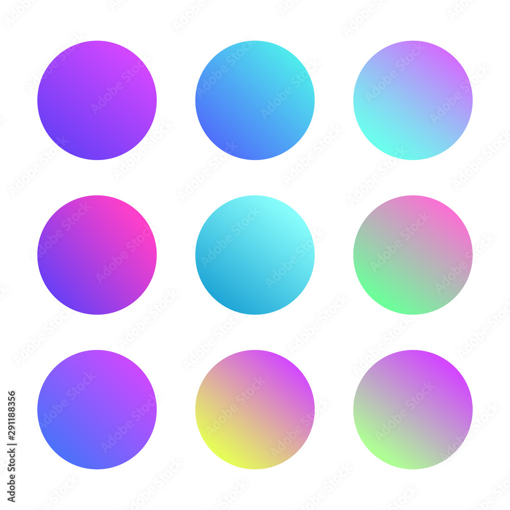 Set of abstract liquid shape isolated on white background. Gradient banner with fluid forms, circle. Modern logo. Vector design Set of abstract liquid shape isolated on white background. Gradient banner with fluid forms, circle. Modern logo. Vector design