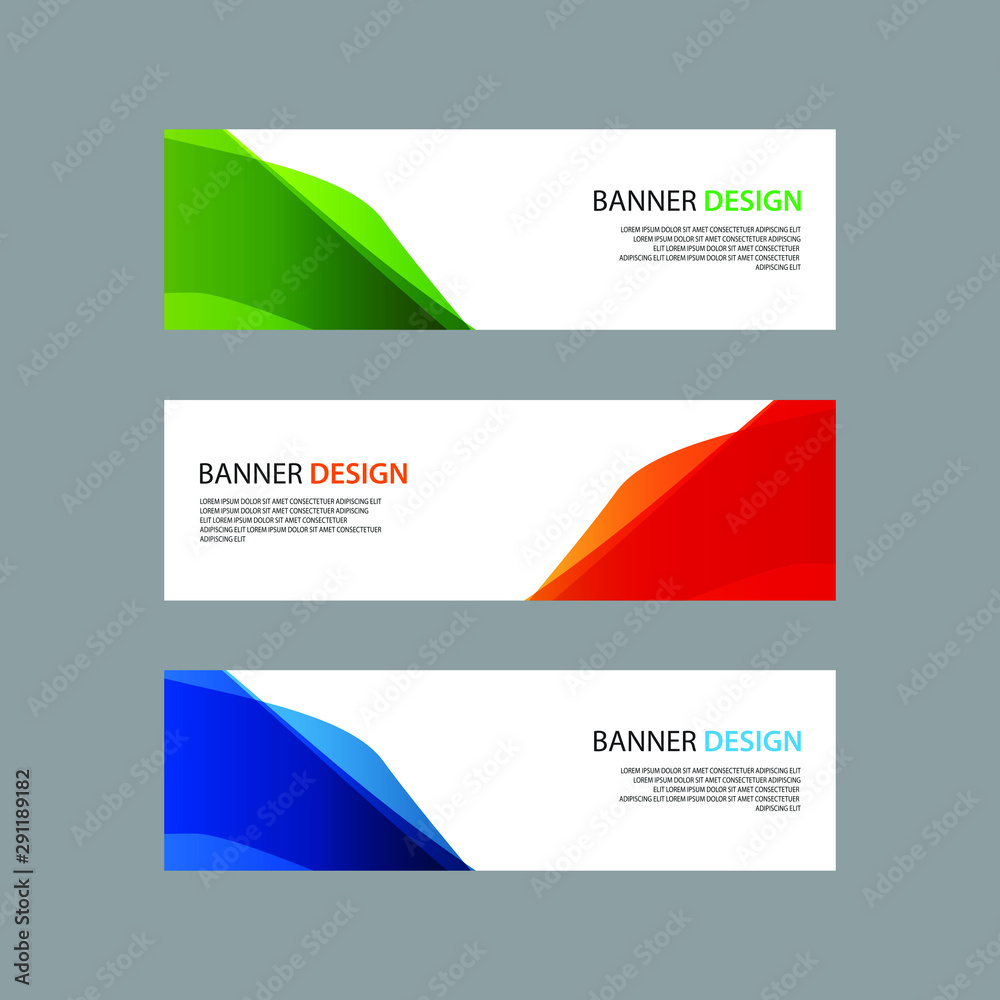 Fototapeta premium Vector Abstract design banner web template