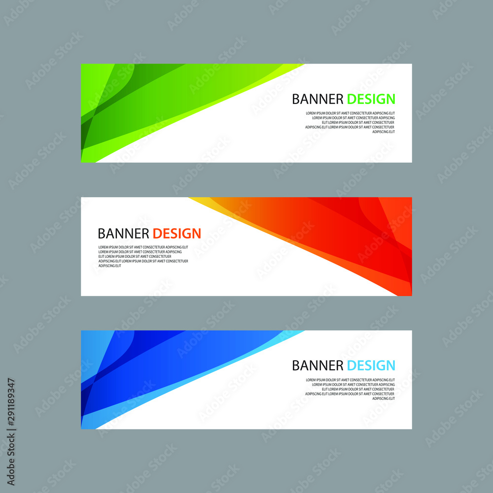 Vector Abstract design banner web template