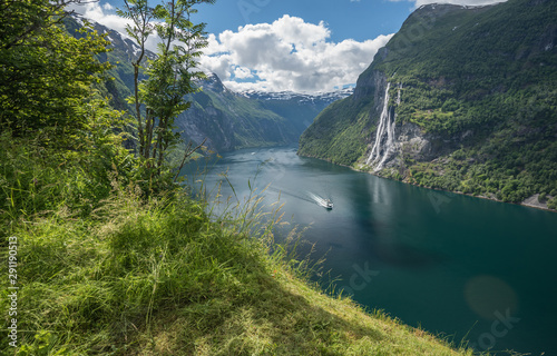 Seven sisters waterfall, Geiranger, Geirangerfjord, Norway