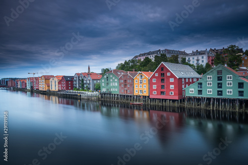 Trondheim city in Norway © surangaw