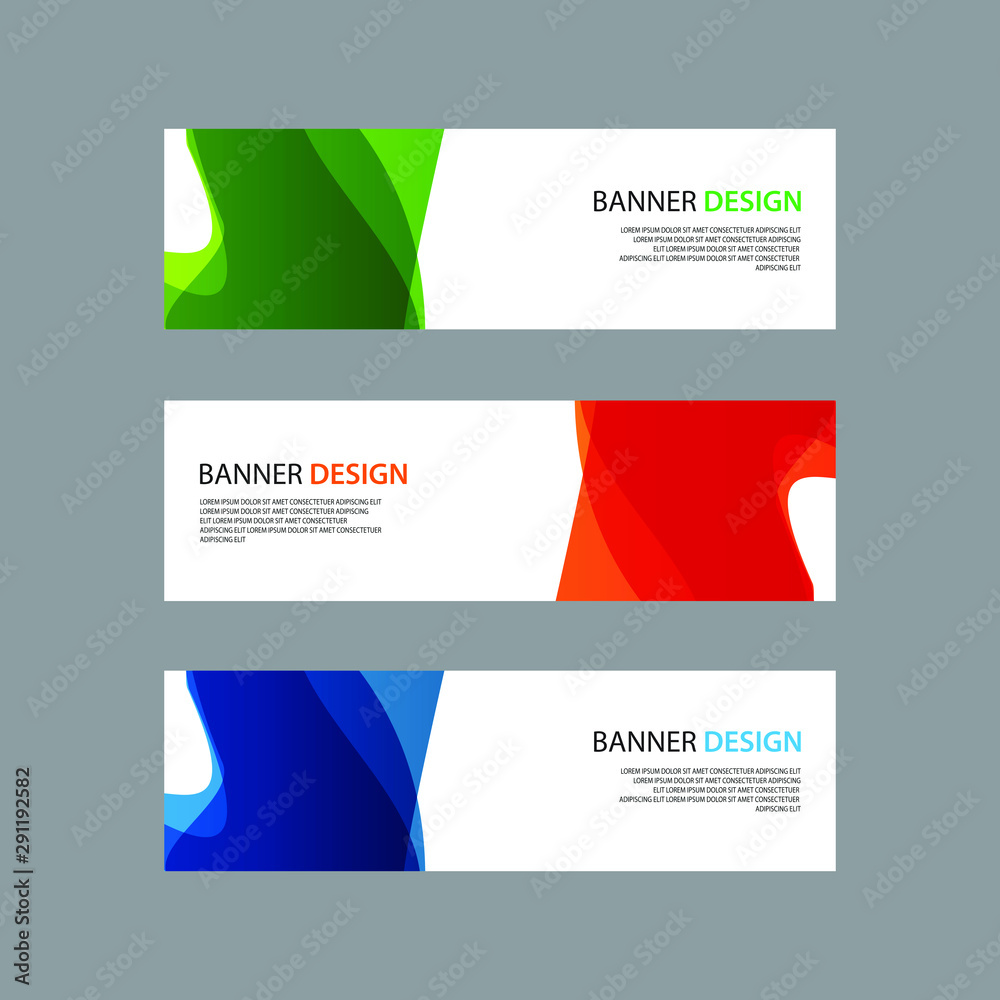 Fototapeta premium Vector Abstract design banner web template