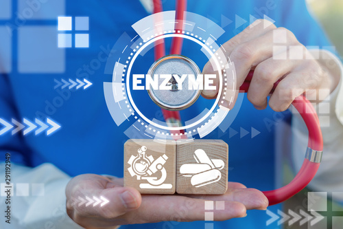 Foto Enzyme Medical Organic Natural Vitamin concept. Enzymes Pills.