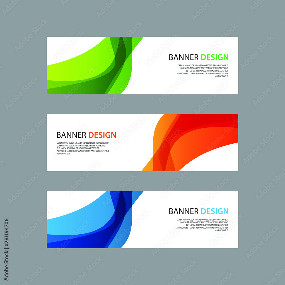 Naklejka premium Vector Abstract design banner web template