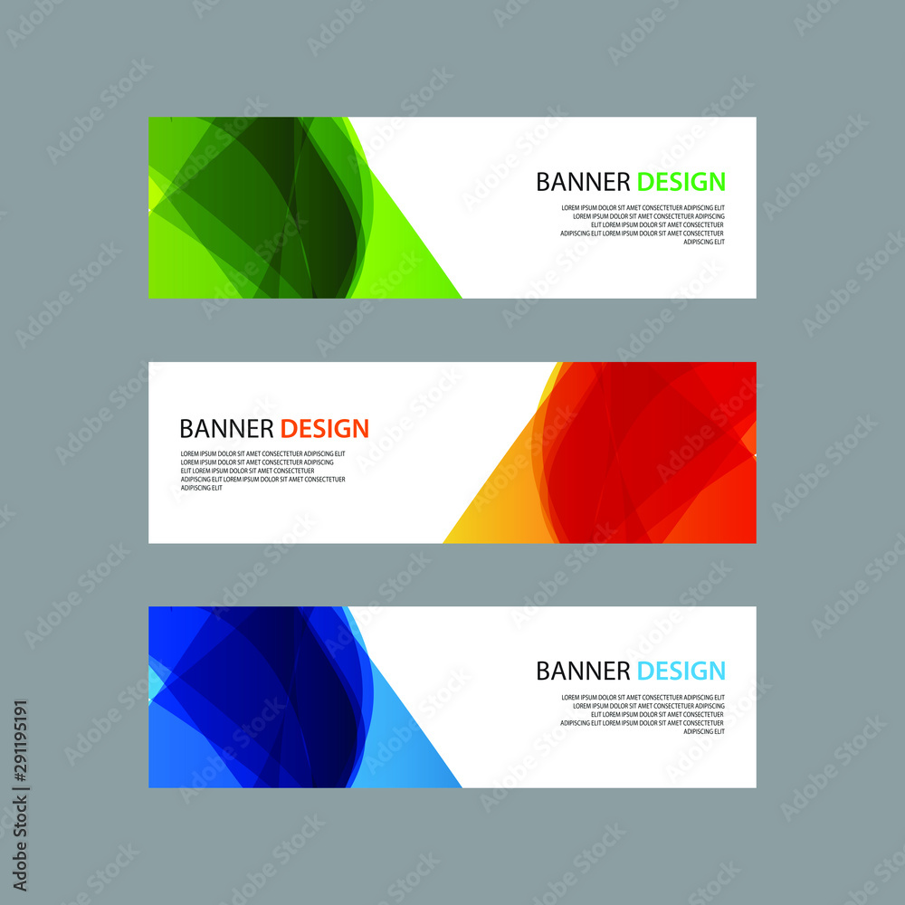 Fototapeta premium Vector Abstract design banner web template