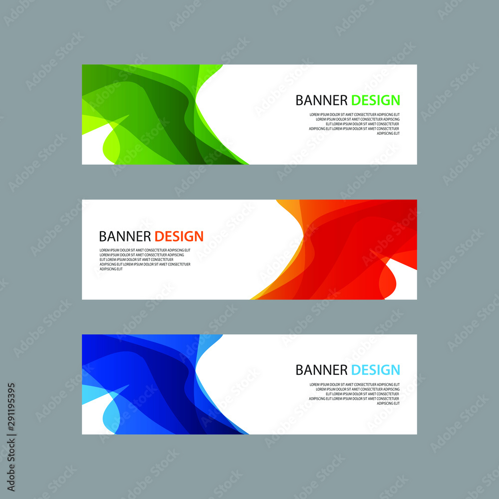 Fototapeta premium Vector Abstract design banner web template