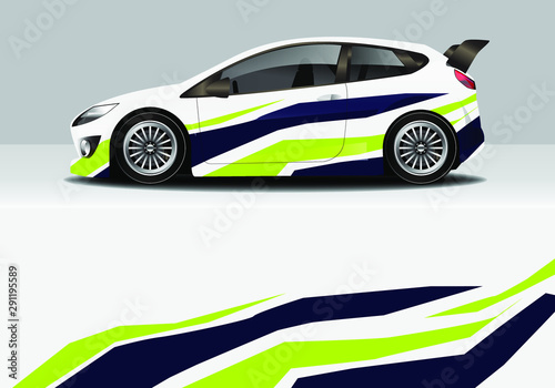 car wrap modern abstract vector design