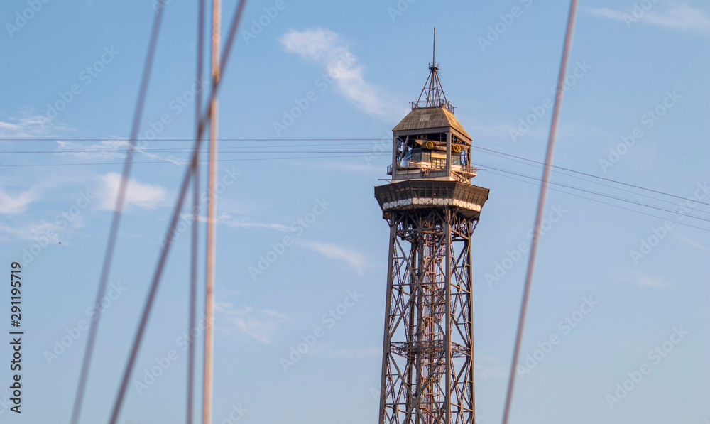 Tower in port of Barcelona Tower in port of Barcelona