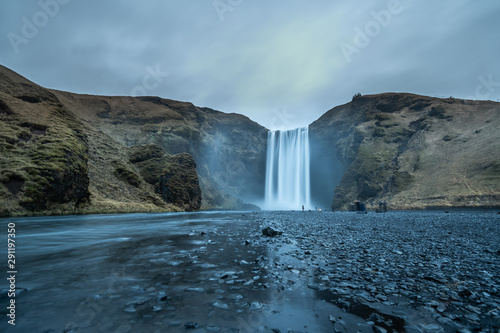 Fototapeta Naklejka Na Ścianę i Meble -  Skogafoss waterfall in Iceland in Winter.