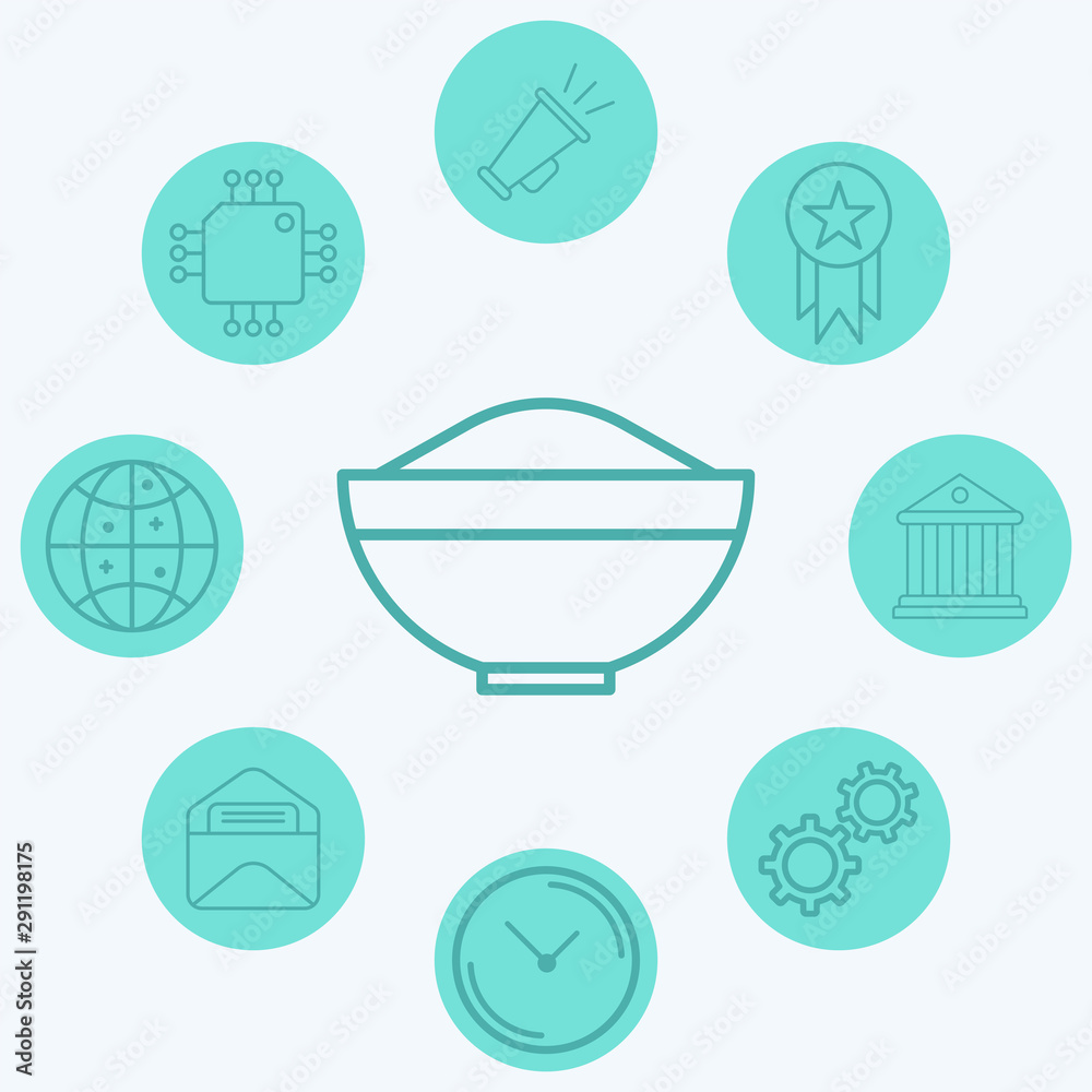 Bowl vector icon sign symbol Bowl vector icon sign symbol