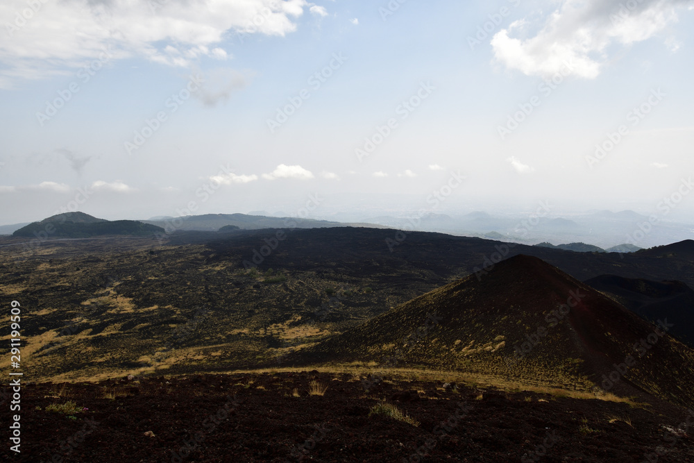 Volcanic landscape: a view from Etna