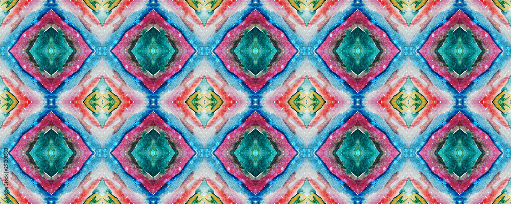 Ikat Seamless Pattern. Ikat Seamless Pattern.