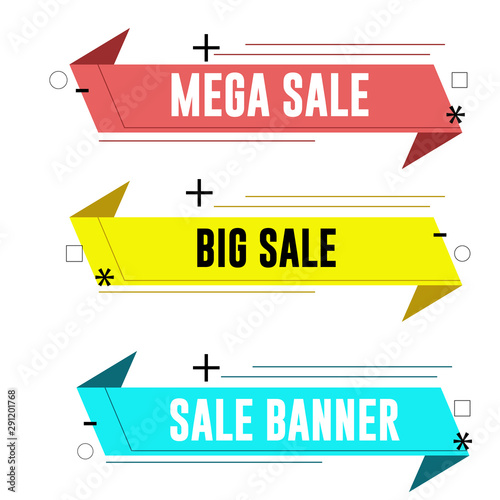 Set Of Mega Sale Banners