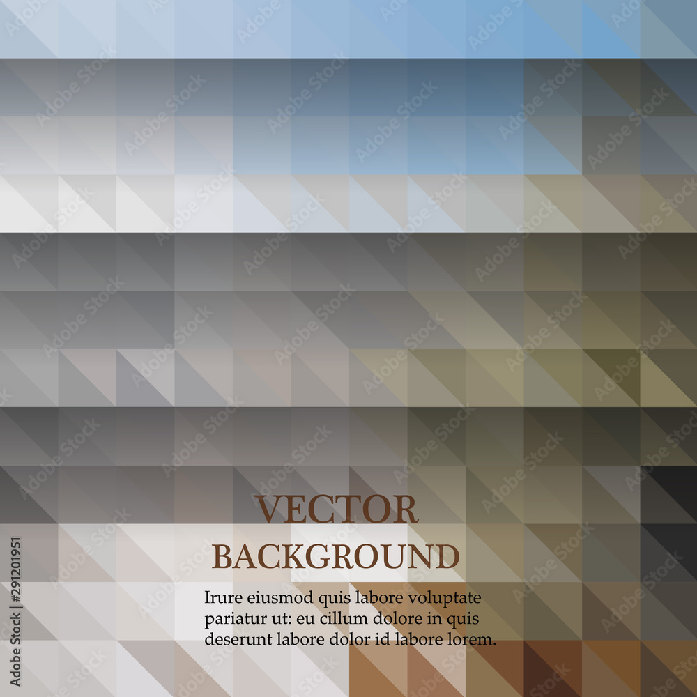 Obraz premium Vector background abstract polygon triangle. Gray triangles. Polygonal design for your web site.